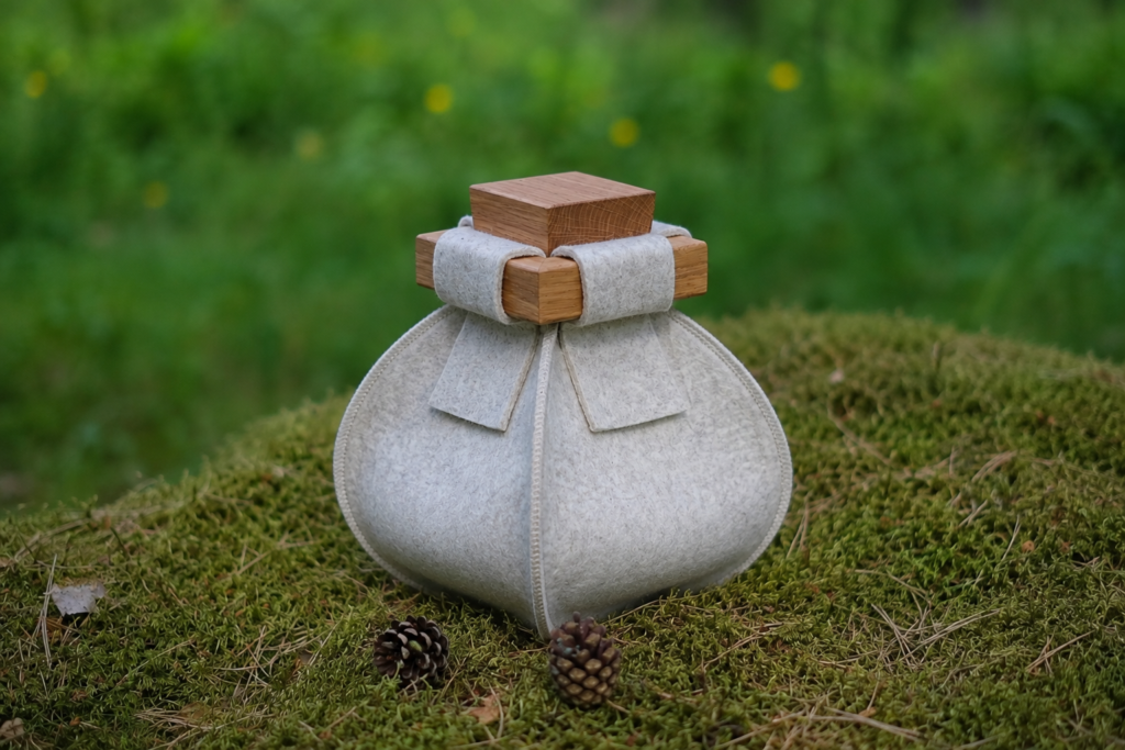 Große weiße WURN Urne